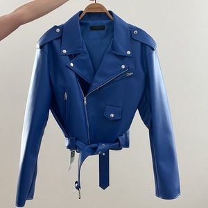 Storets Emma Pleather Rider Jacket Biker Style